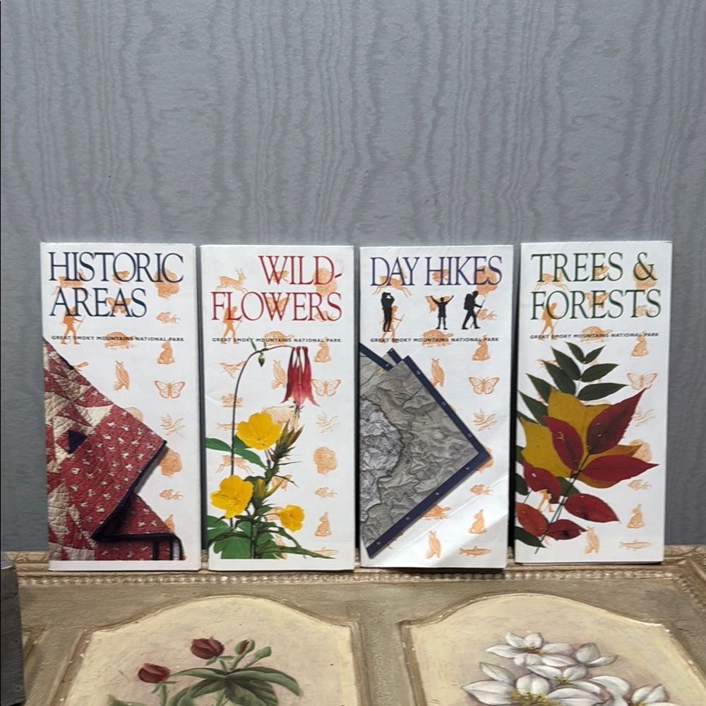 Vintage 1998 Great Smoky Mountains National Park Pamphlets Set of Four